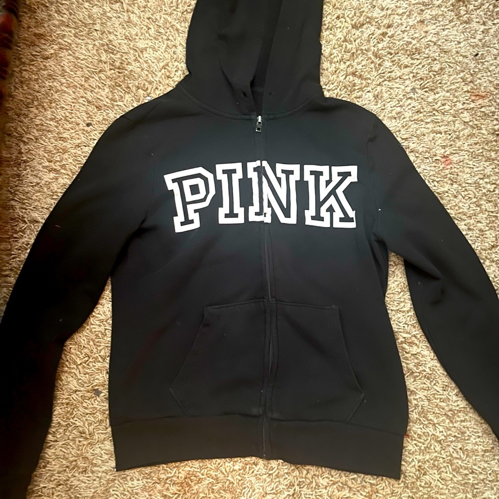 PINK Black and White sweater - Picture 1 of 1